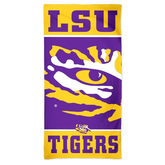 Toalla de playa vertical Spectra de LSU Tigers de 30" x 60"