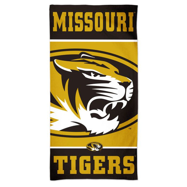 Toalla de playa Spectra VERTICAL de Missouri Tigers de 30" x 60"