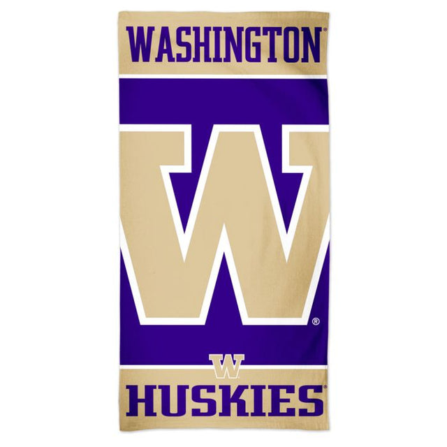 Toalla de playa Spectra de Washington Huskies de 30" x 60"