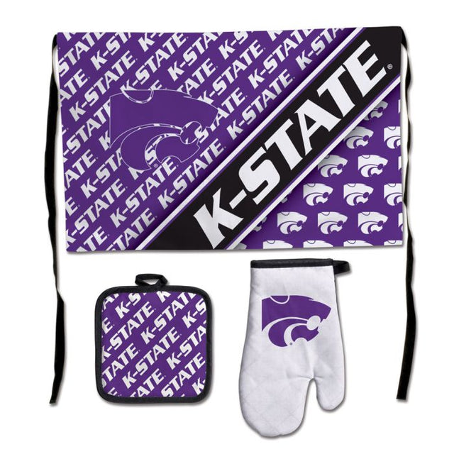 Juego de barbacoa para portón trasero de Kansas State Wildcats, de primera calidad