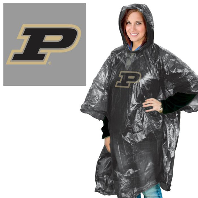 Poncho de lluvia de los Purdue Boilermakers