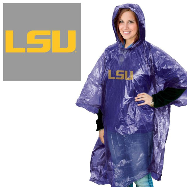 Poncho de lluvia de los Tigres de LSU