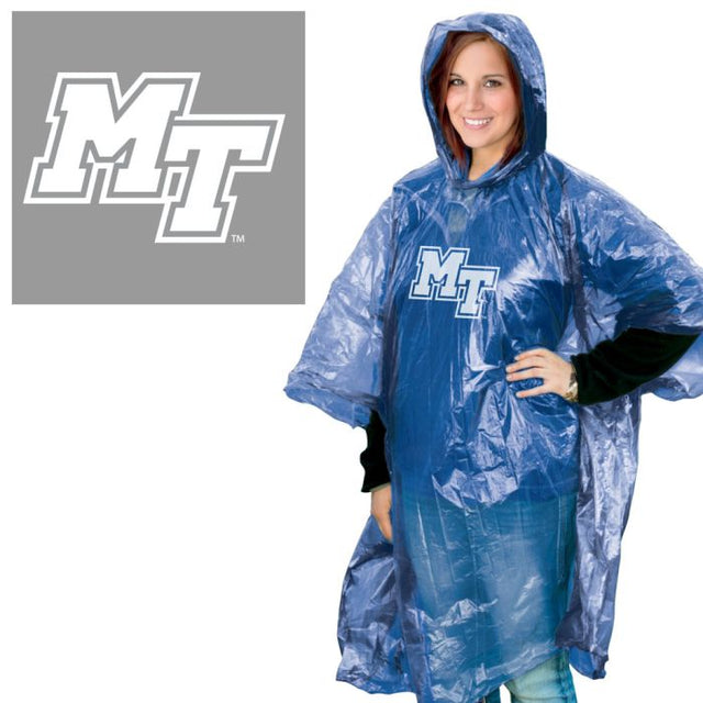 Middle Tennessee State Blue Raiders Rain Poncho