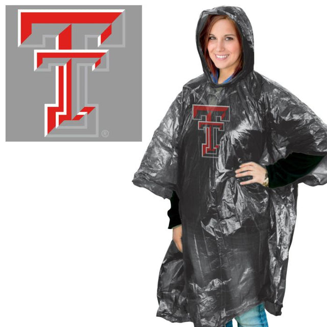 Poncho de lluvia de los Texas Tech Red Raiders