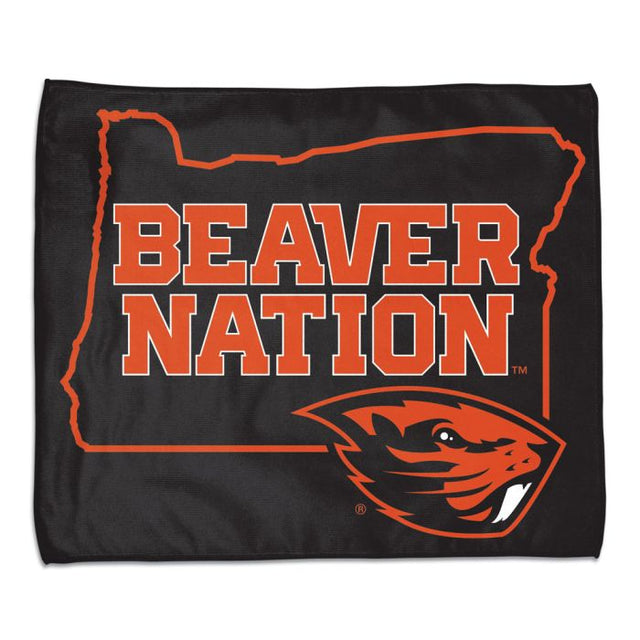 俄勒冈州立大学海狸队 BEAVER NATION 集会毛巾 - 全彩