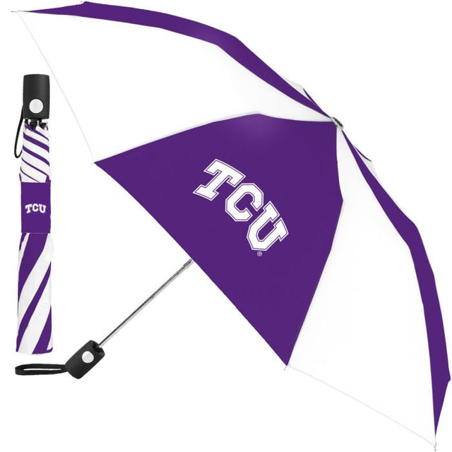 TCU Horned Frogs Auto Folding Umbrella