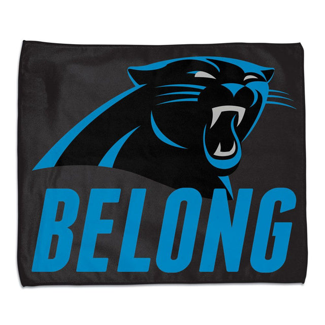 Toalla de los Carolina Panthers, estilo rally, 15 x 18, a todo color