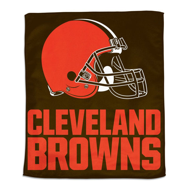 Toalla de los Cleveland Browns, estilo rally, 15 x 18, a todo color