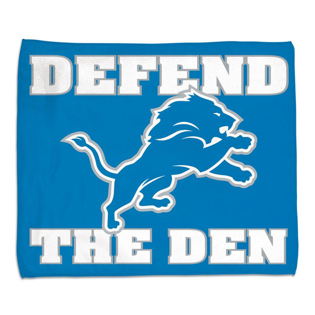 Toalla de los Detroit Lions de 15 x 18 pulgadas, estilo rally, a todo color