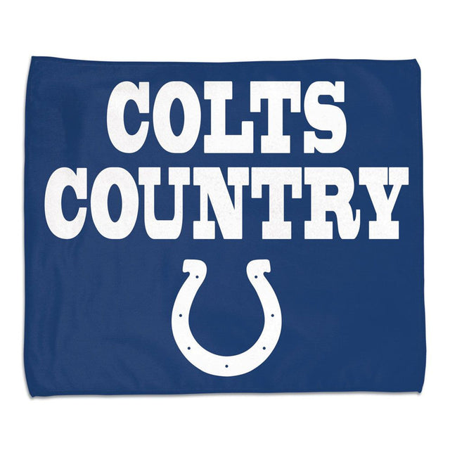 Toalla de los Indianapolis Colts, estilo rally, 15 x 18, a todo color