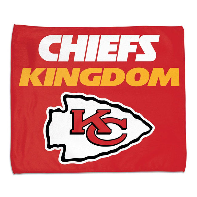 Toalla de los Kansas City Chiefs, estilo rally, 15 x 18, a todo color