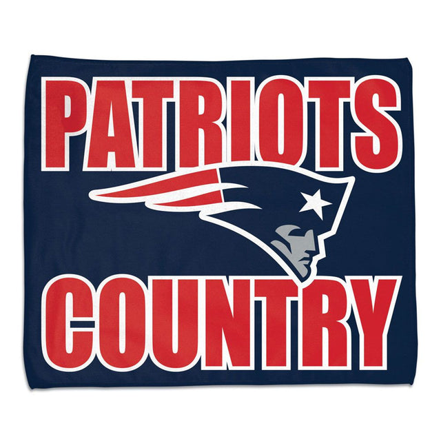 New England Patriots Towel 15x18 Rally Style Full Color