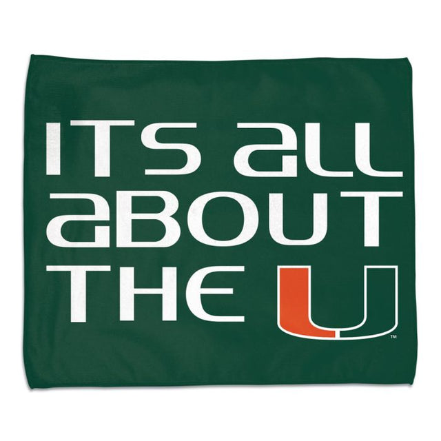 Toalla de rally de los Miami Hurricanes - A todo color