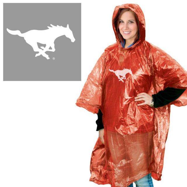 Poncho de lluvia de los Mustangs de Southern Methodist