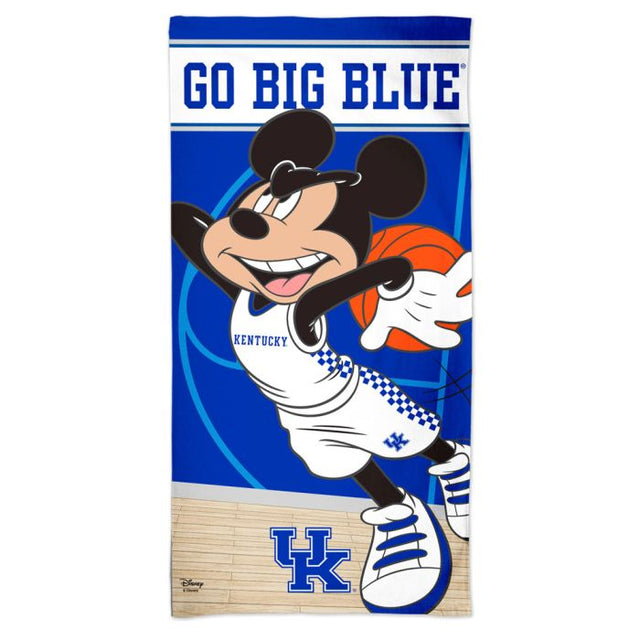 Toalla de playa Spectra de Kentucky Wildcats / Disney MICKEY MOUSE BALONCESTO 30" x 60"