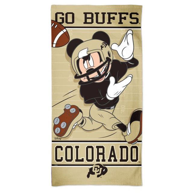 Toalla de playa de los Colorado Buffaloes/Disney Spectra de 30" x 60"