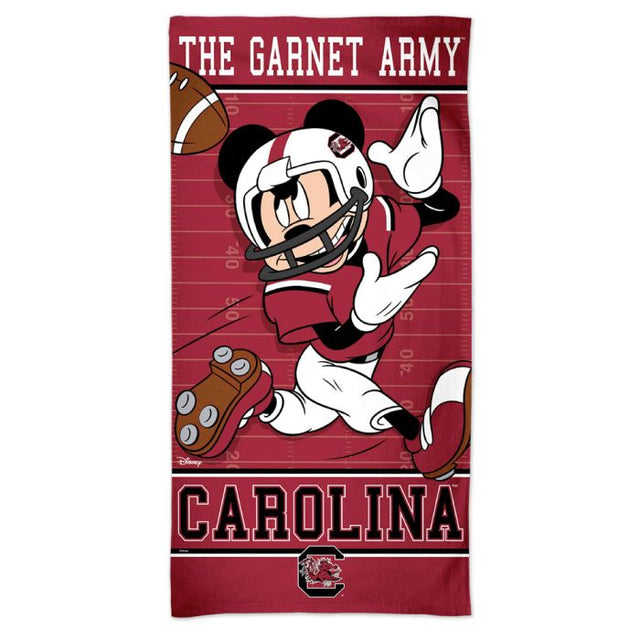 Toalla de playa Spectra de 30" x 60" con el logo de los South Carolina Gamecocks y el equipo de fútbol americano de Disney DISNEY MICKEY MOUSE