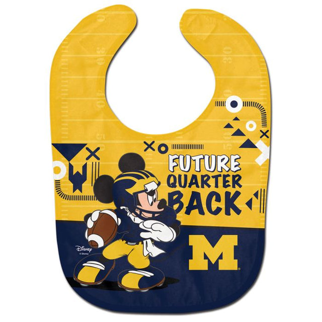 Babero para bebé All Pro de fútbol americano de Mickey Mouse de Michigan Wolverines / Disney