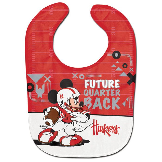 Babero para bebé All Pro de fútbol americano de Mickey Mouse de Nebraska Cornhuskers / Disney