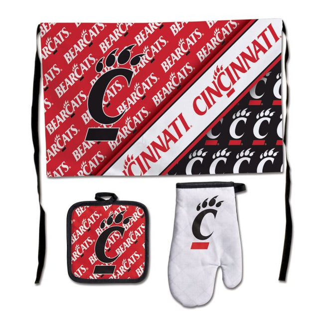 Juego de barbacoa para portón trasero de los Cincinnati Bearcats, de primera calidad