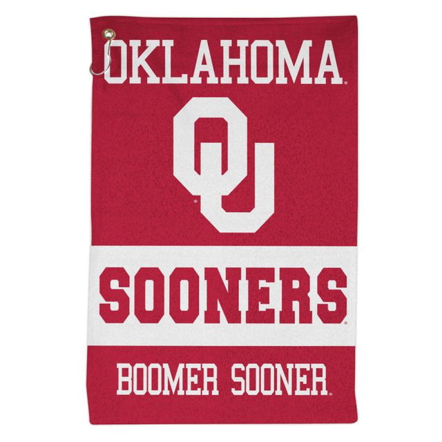 Toalla deportiva de 16 x 25 con el lema de los Oklahoma Sooners