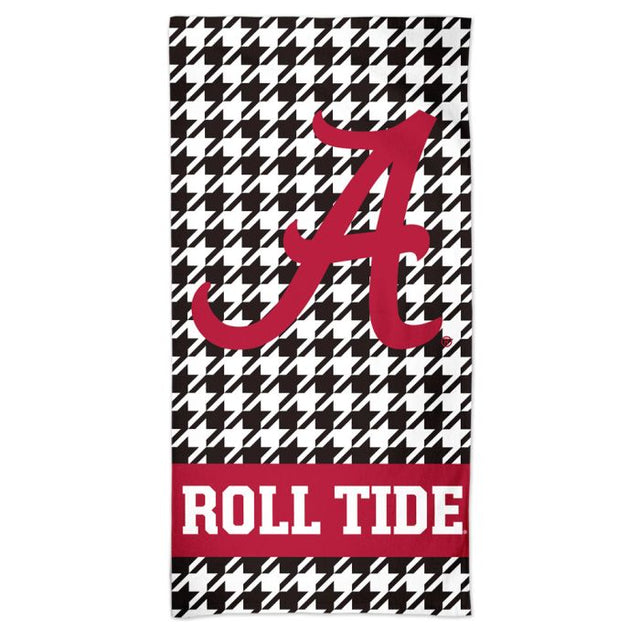 Toalla de playa Spectra Alabama Crimson Tide/Houndstooth ALABAMA HOUNDSTOOTH de 30" x 60"