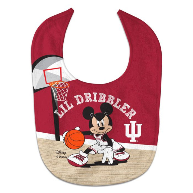 Babero para bebé All Pro de baloncesto de Mickey Mouse de Indiana Hoosiers / Disney