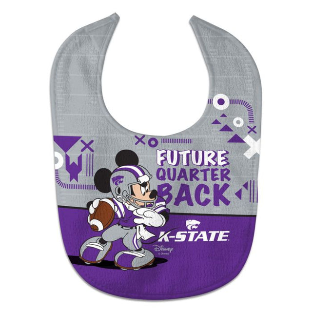 Babero para bebé profesional de baloncesto de Disney Mickey Mouse de Kansas State Wildcats