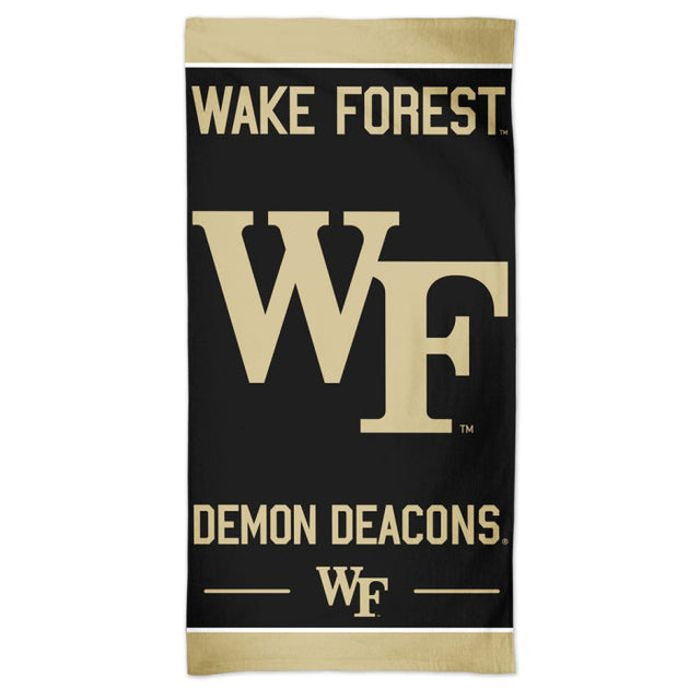 Toalla de playa Spectra de los Demon Deacons de Wake Forest, 30 x 60 pulgadas