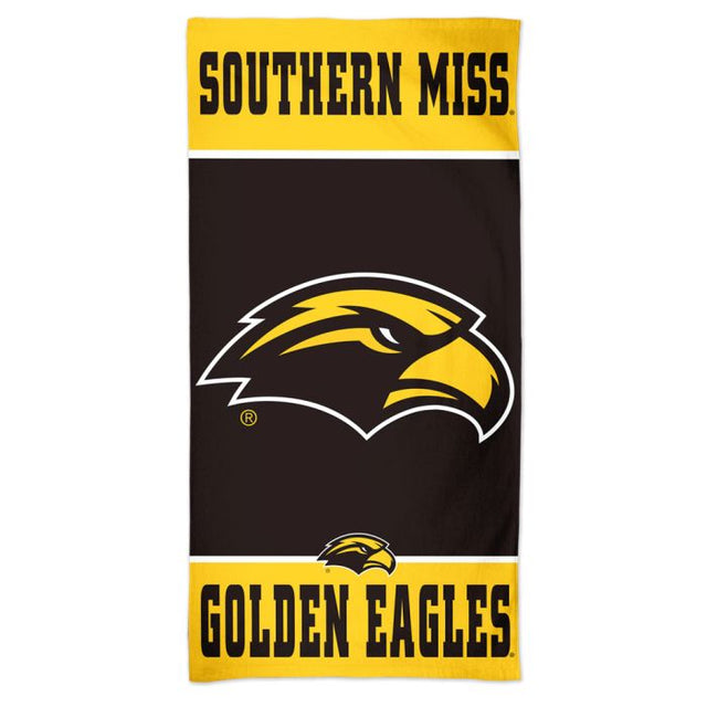 Toalla de playa Spectra de Southern Miss Golden Eagles de 30" x 60"