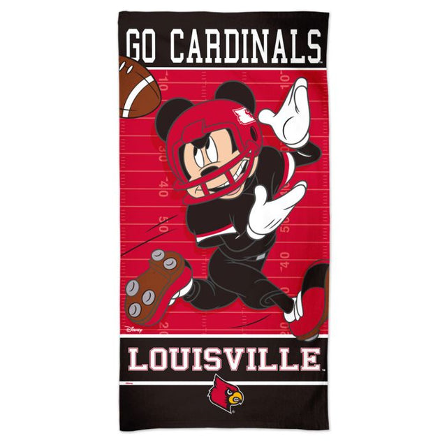 Louisville Cardinals / Disney Spectra Beach Towel 30" x 60"