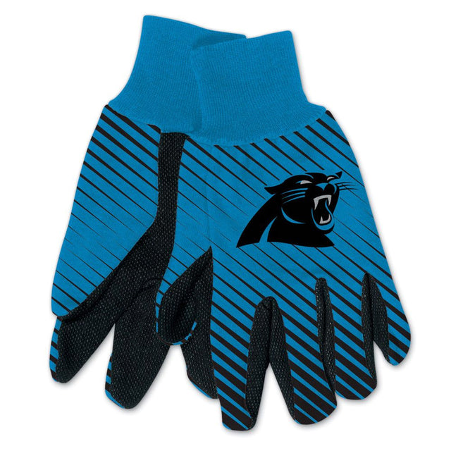 Guantes de dos tonos para adultos de Carolina Panthers