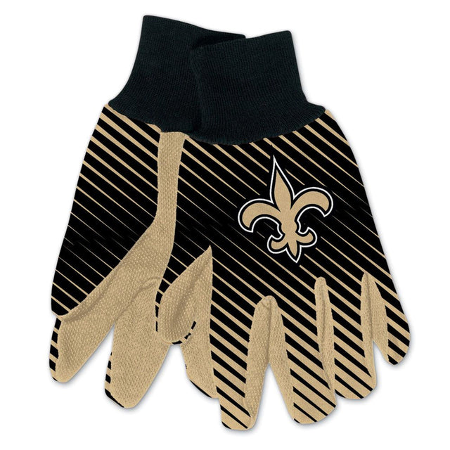 Guantes de dos tonos para adultos de los New Orleans Saints