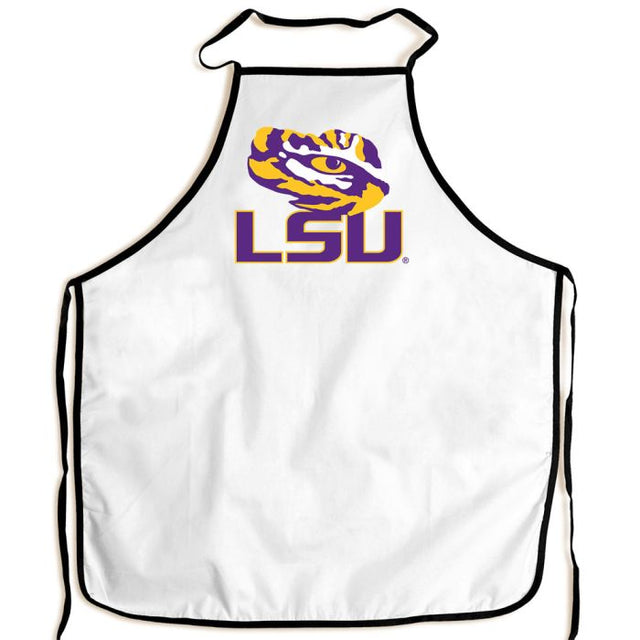 Delantal para barbacoa de los LSU Tigers, color blanco