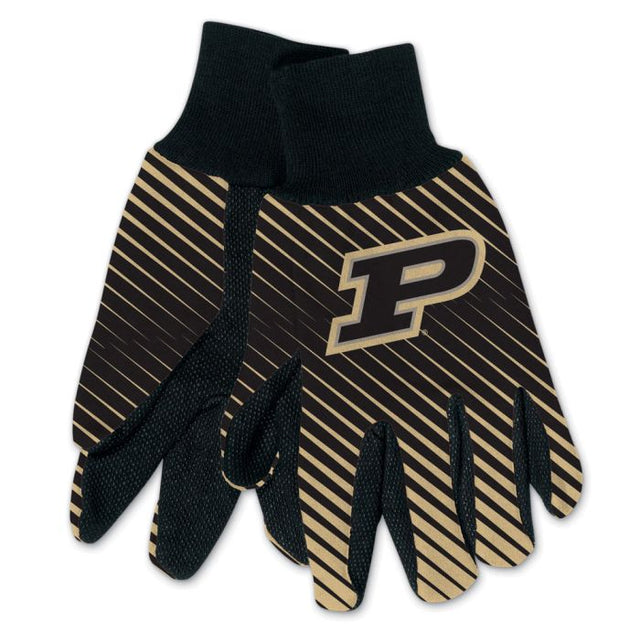 Guantes de dos tonos para adultos de Purdue Boilermakers