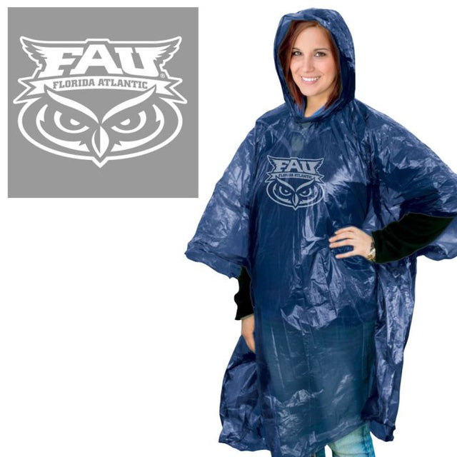 Florida Atlantic Owls Rain Poncho