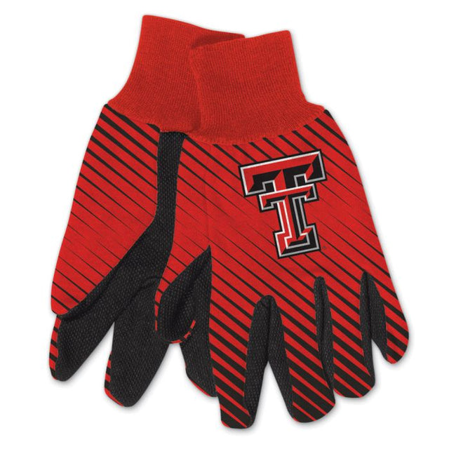 Guantes de dos tonos para adultos de los Texas Tech Red Raiders