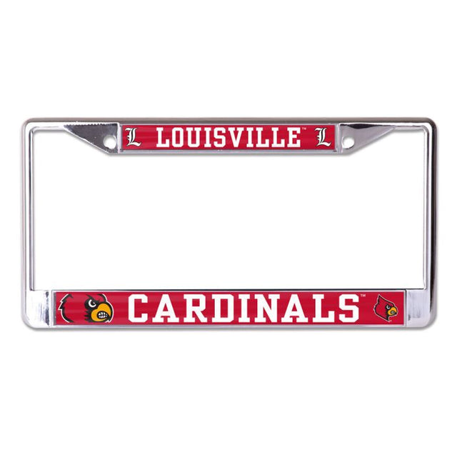 Louisville Cardinals MEGA Lic Plt Frame S/L Printed