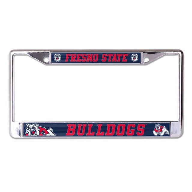 Fresno State Bulldogs Lic Plt Frame S/L Printed