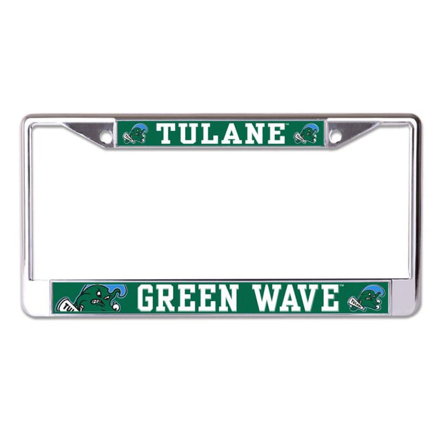 Marco impreso Tulane Green Wave MEGA Lic Plt S/L