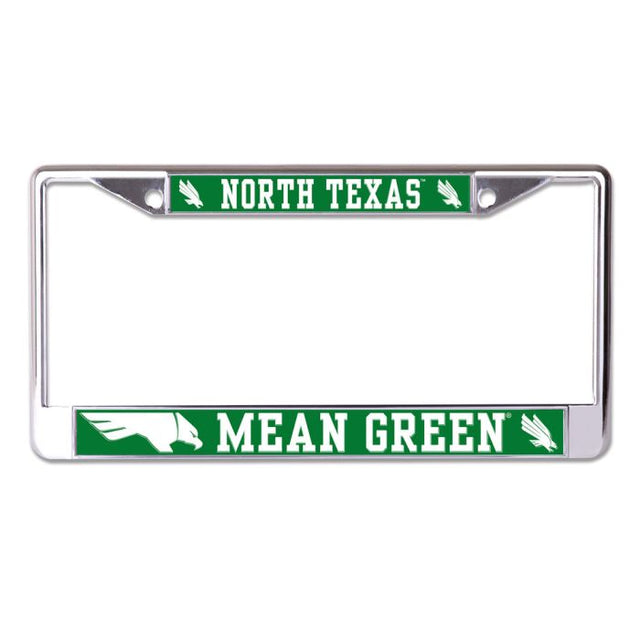 North Texas Mean Green MEGA Lic Plt Frame S/L Printed