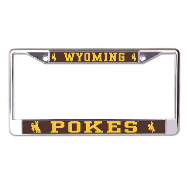 Wyoming Cowboys MEGA Lic Plt Frame S/L Printed