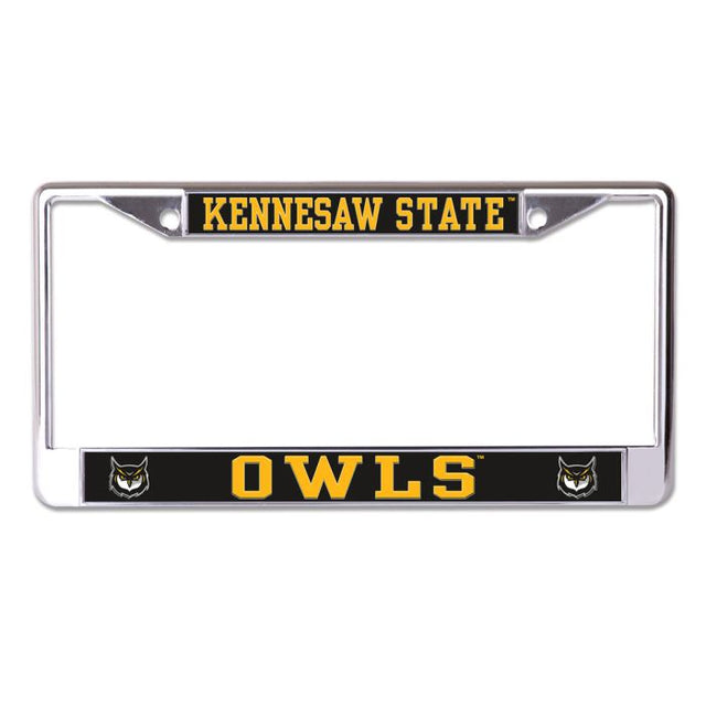 Kennesaw State Owls MEGA Lic Plt Frame S/L Printed