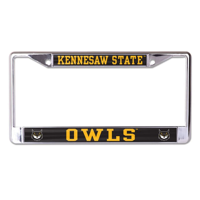 Kennesaw State Owls MEGA Lic Plt Frame S/L Printed