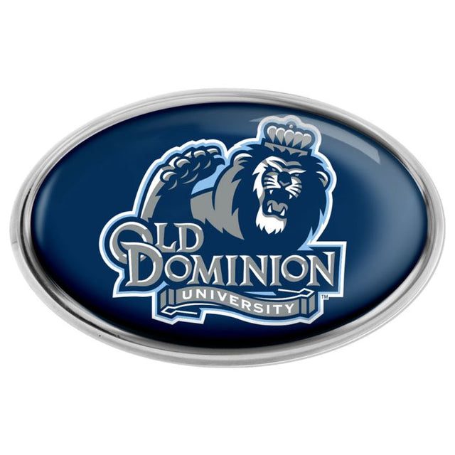 Emblema abovedado de metal cromado de Old Dominion Monarchs