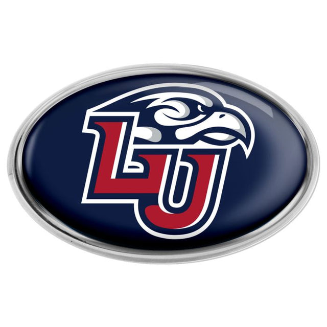 Liberty Flames Chrome Metal Domed Emblem