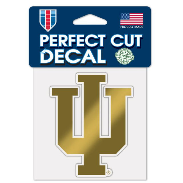 Indiana Hoosiers GOLD Decal Metallic 4" x 4"