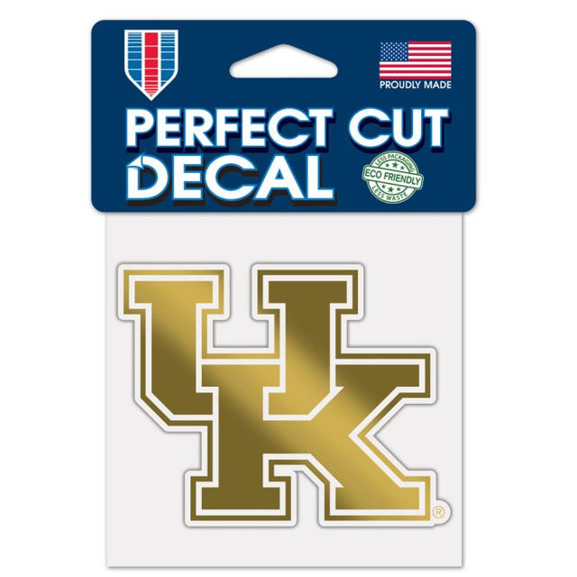 Kentucky Wildcats GOLD Decal Metallic 4" x 4"