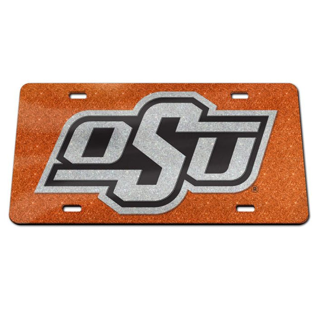 Matrícula especial de acrílico de los Oklahoma State Cowboys