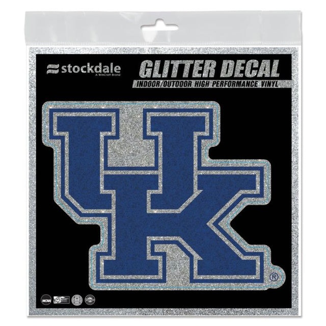 Calcomanía con purpurina de Kentucky Wildcats de 6" x 6"